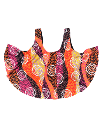 Babero Largo África Naranja (Solo Parte de Arriba)