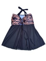 Con Transparencia Marmoleado Marrón Cuerpo Negro (Solo Parte de Arriba)