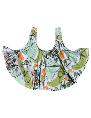 Babero Largo Verde Garabato (Solo Parte de Arriba)