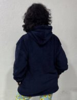 Maxibuzo Corderito Azul Marino - Talle Único - Imagen 4