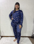 Pijama de Invierno Talles Especiales Cielo Estrellado