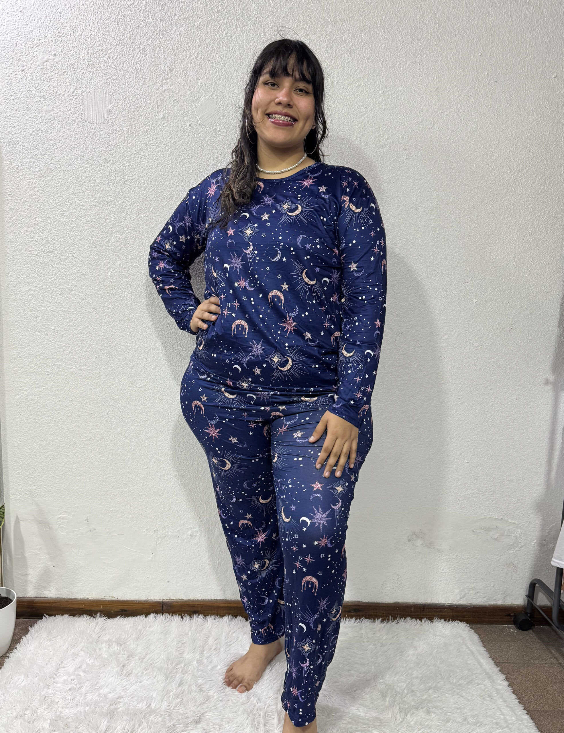 Pijama de Invierno Talles Especiales Cielo Estrellado