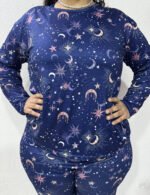 Pijama de Invierno Talle Especial Importado Cielo Estrellado - Imagen 2