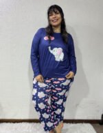 Pijama de Invierno Talle Especial Importado Elefante