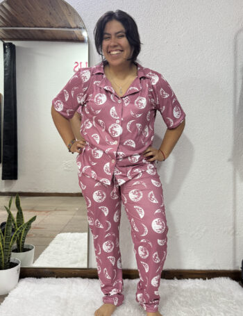 Camisero Pantalón Largo Luna Rosa