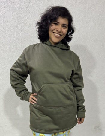 Maxibuzo Algodón Verde Militar - Talle Único