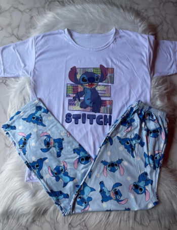 Pijama de Verano Talle Especial Stitch